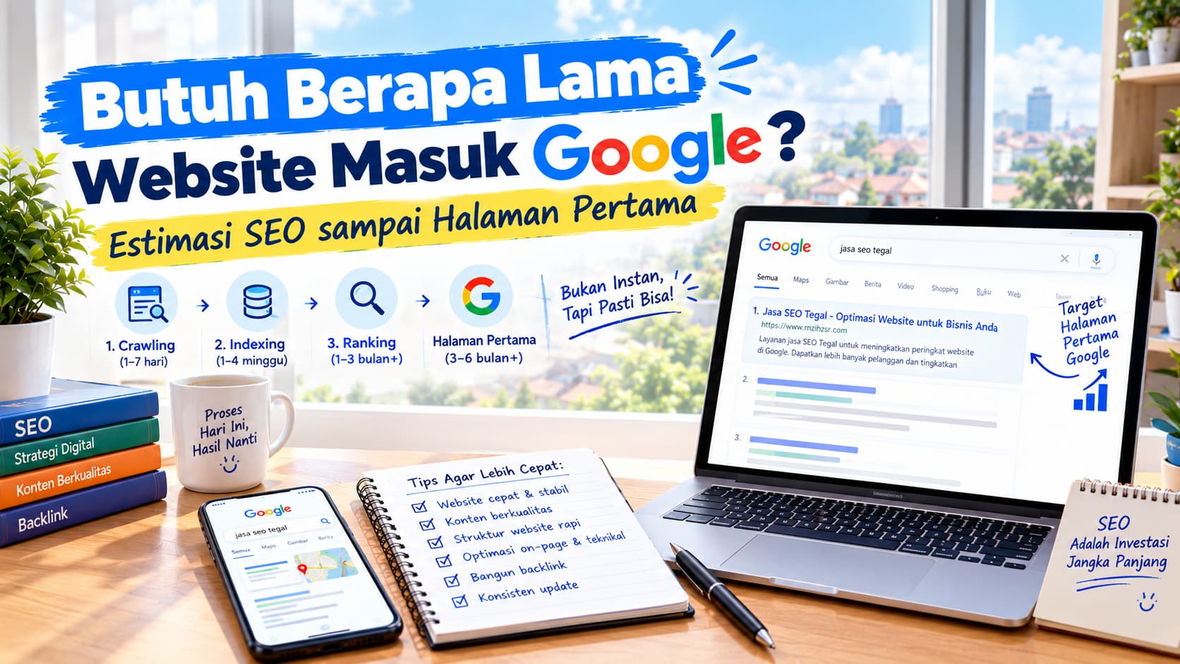Butuh Berapa Lama Website Masuk Google?